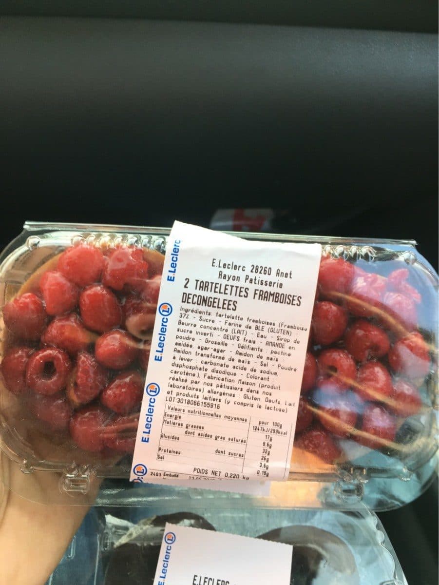 Open Food Facts Tartelette framboises decongelees packshot