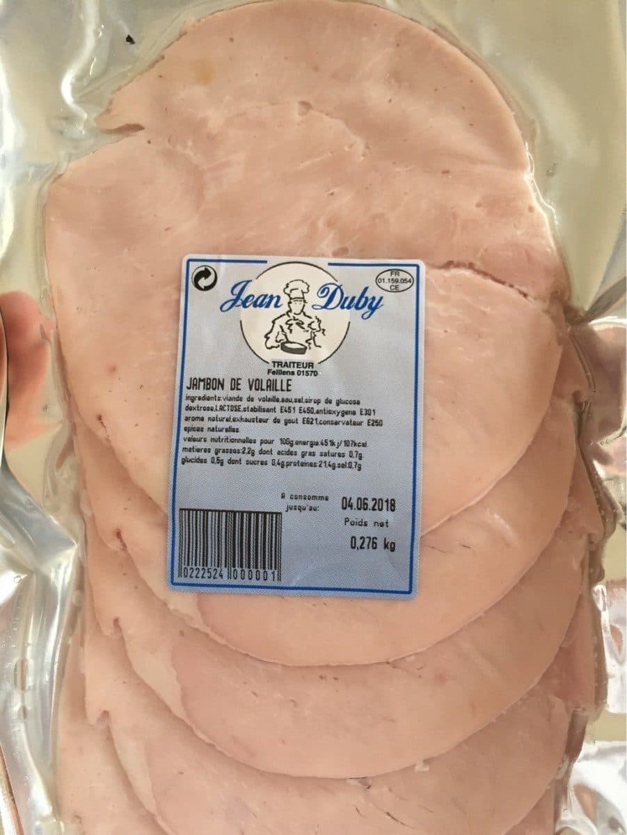 Open Food Facts Jambon de volaille packshot
