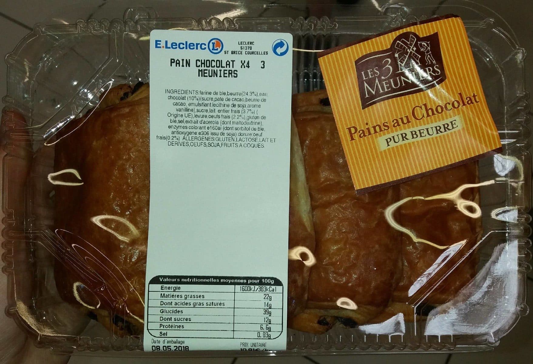 Open Food Facts Pains au chocolat x4 packshot