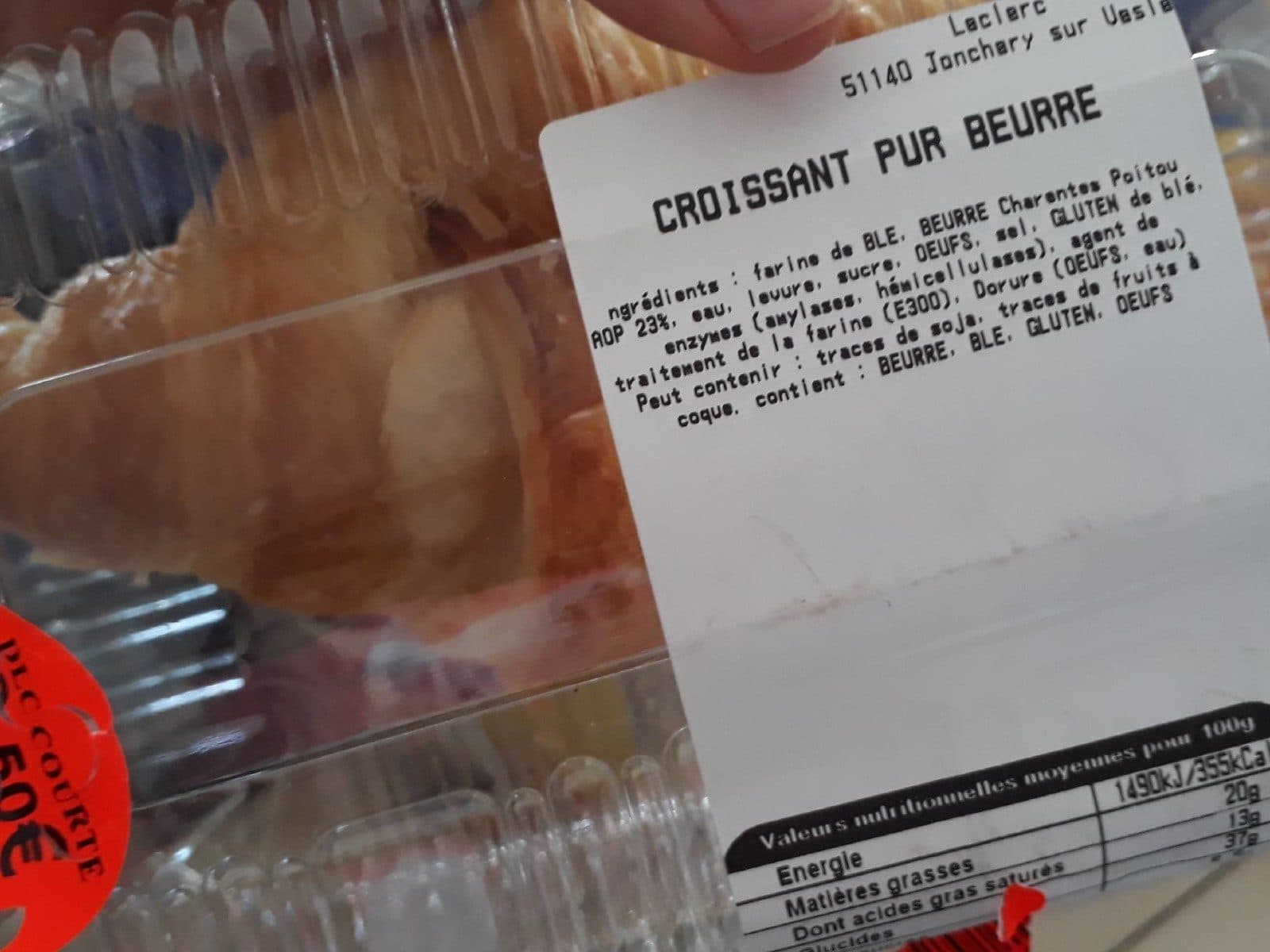 Open Food Facts Croissant pur beurre packshot