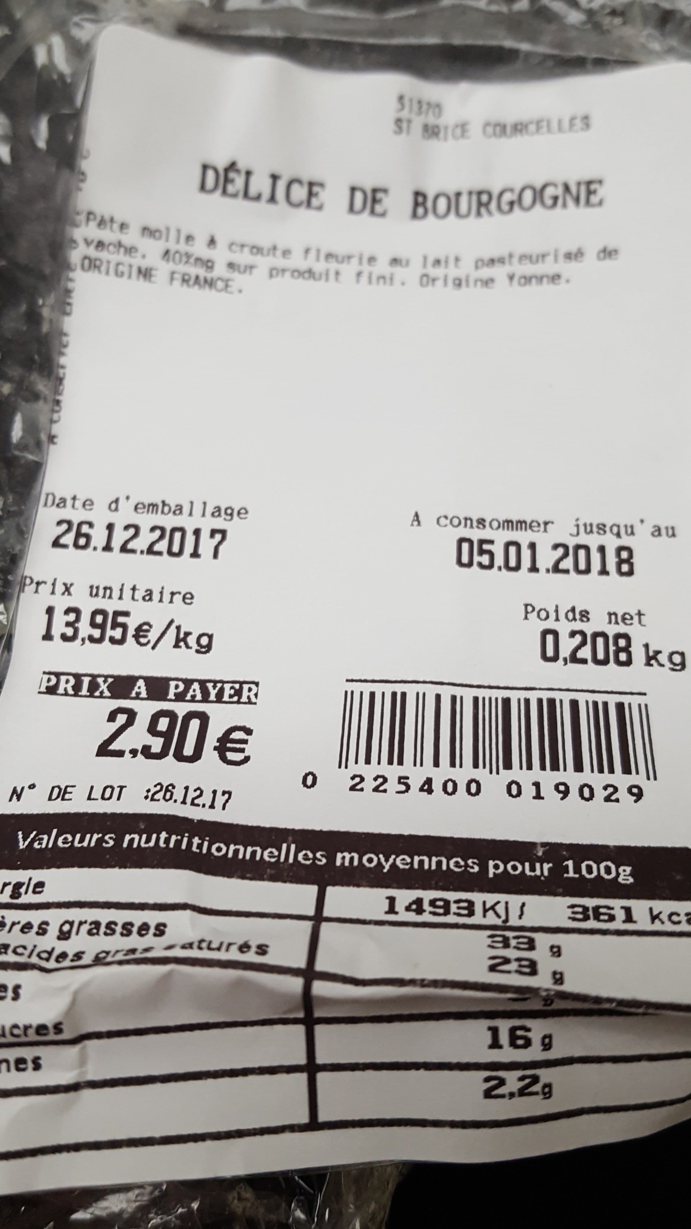 Delice de Bourgogne Délice de bourgogne packshot