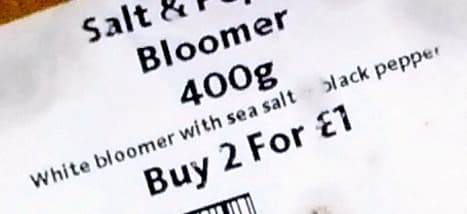 Morrisons Salt & Pepper Bloomer 400g packshot