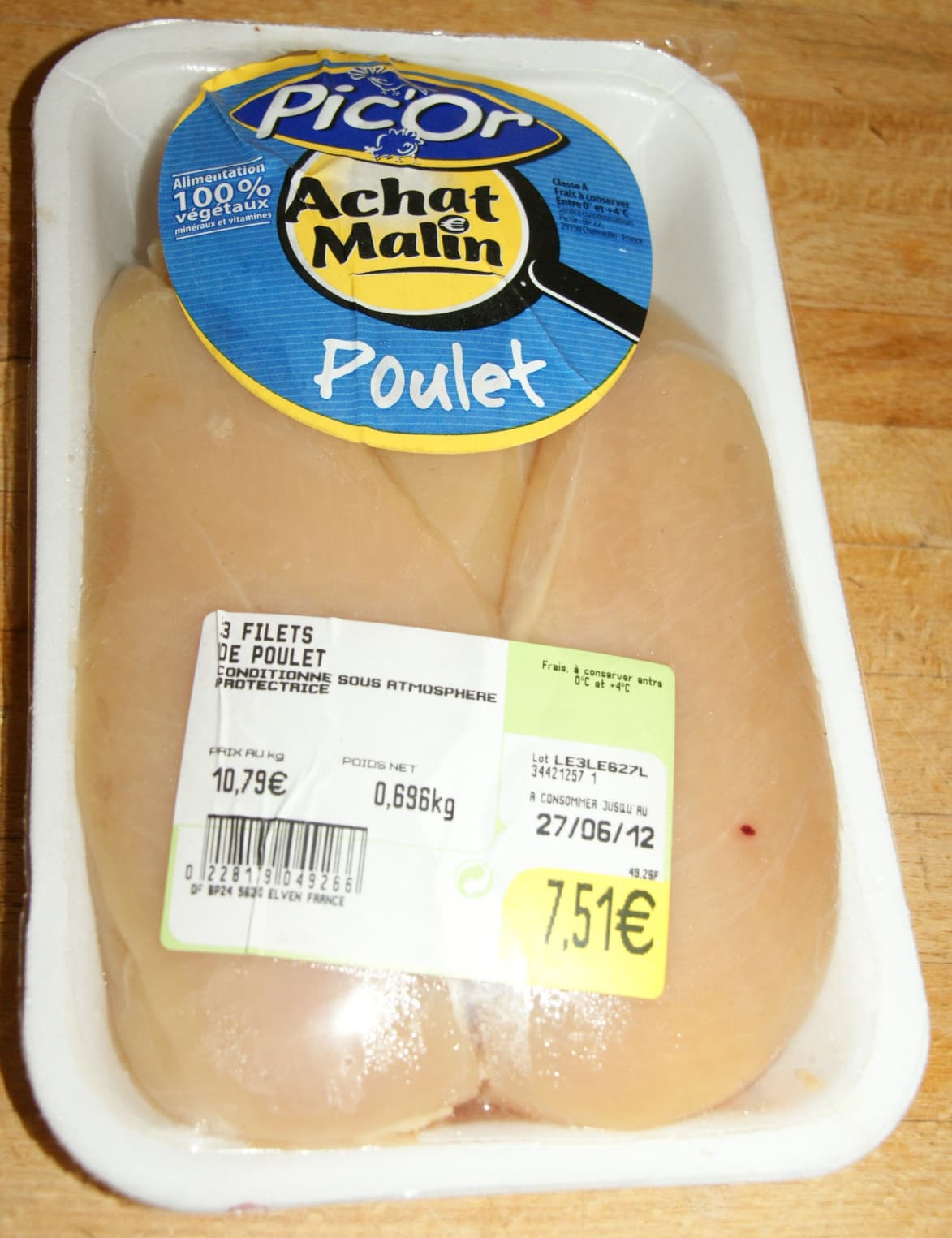 Picor 3 filets de poulet packshot