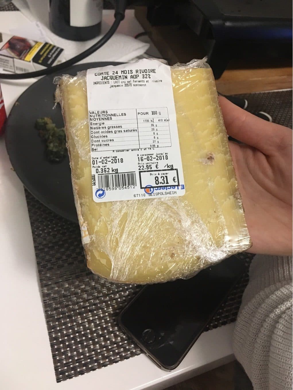 Leclerc Comté 24 mois packshot
