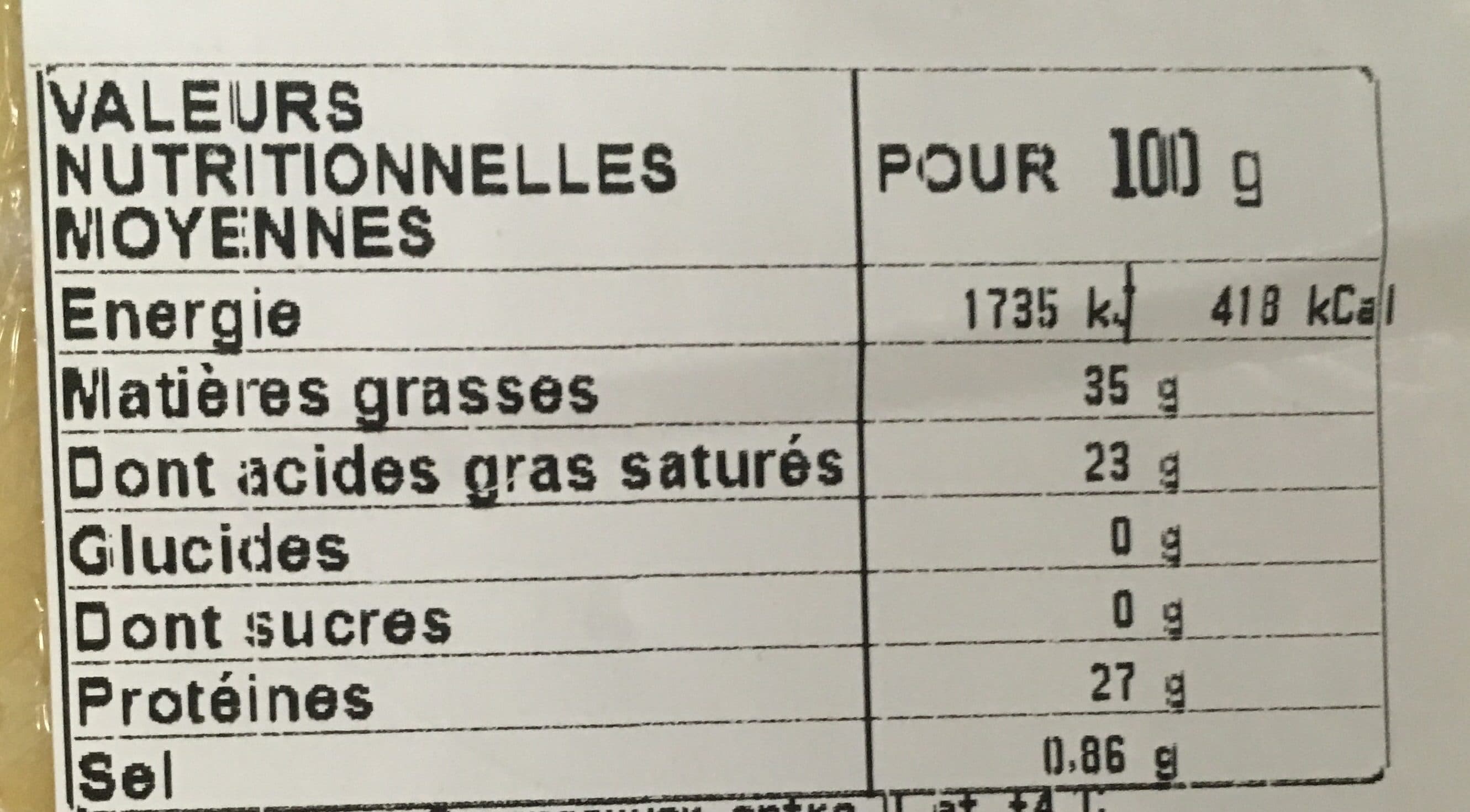 Leclerc Comté 24 mois packshot