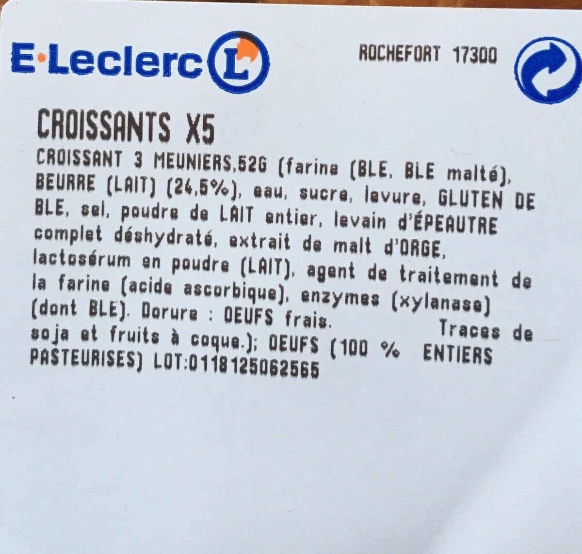 E.Leclerc Croissants packshot
