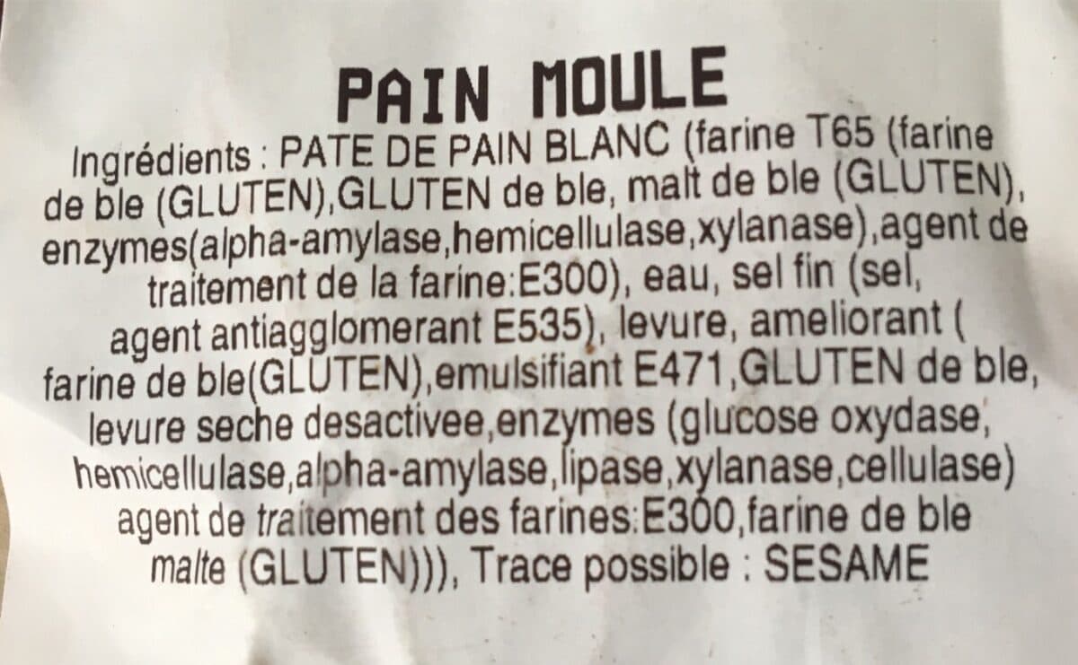 Open Food Facts Pain Moule packshot