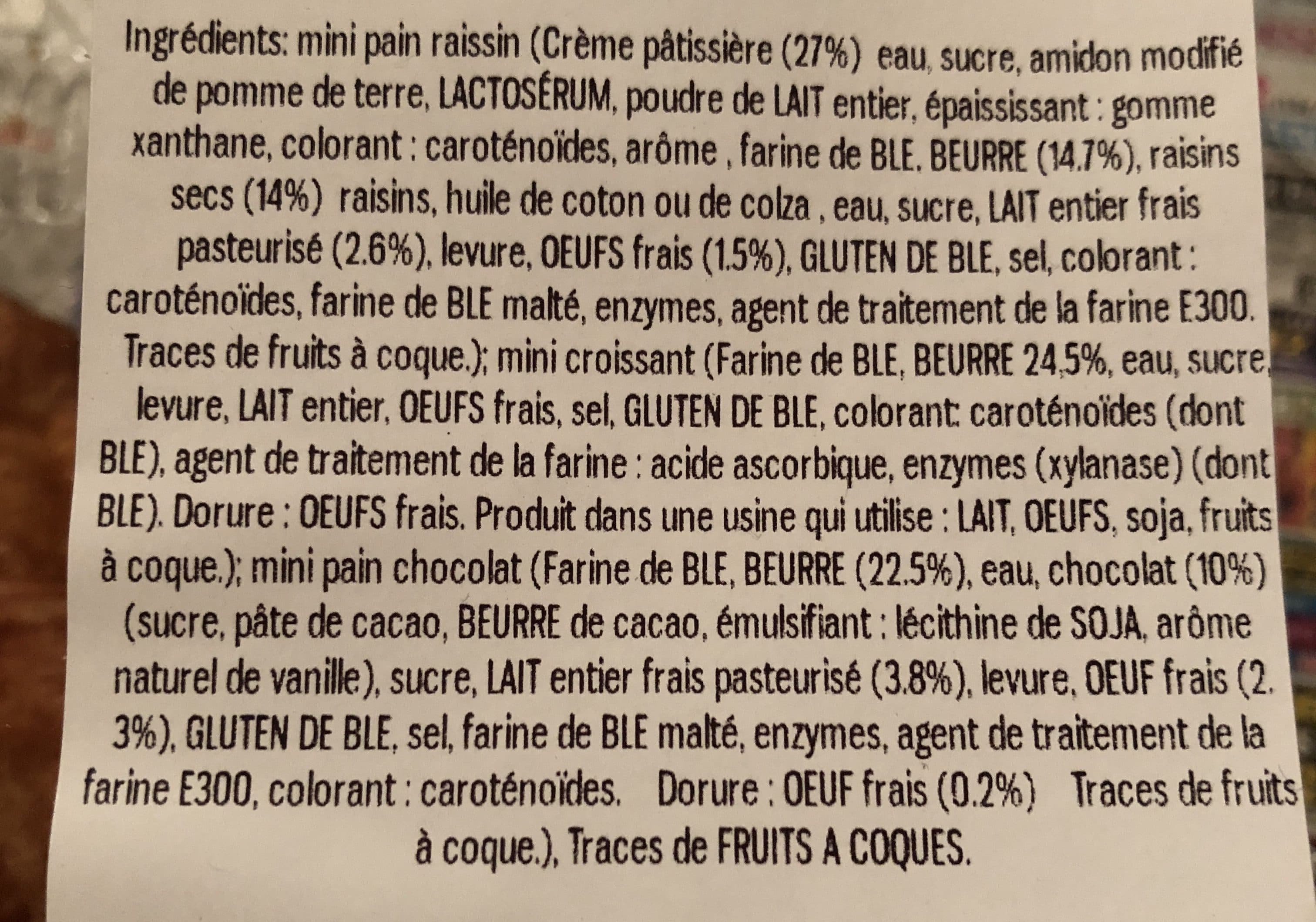Leclerc 12 mini viennoiseries packshot