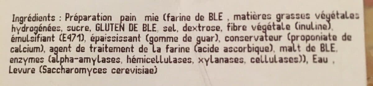 Open Food Facts Pain de mie tranche packshot