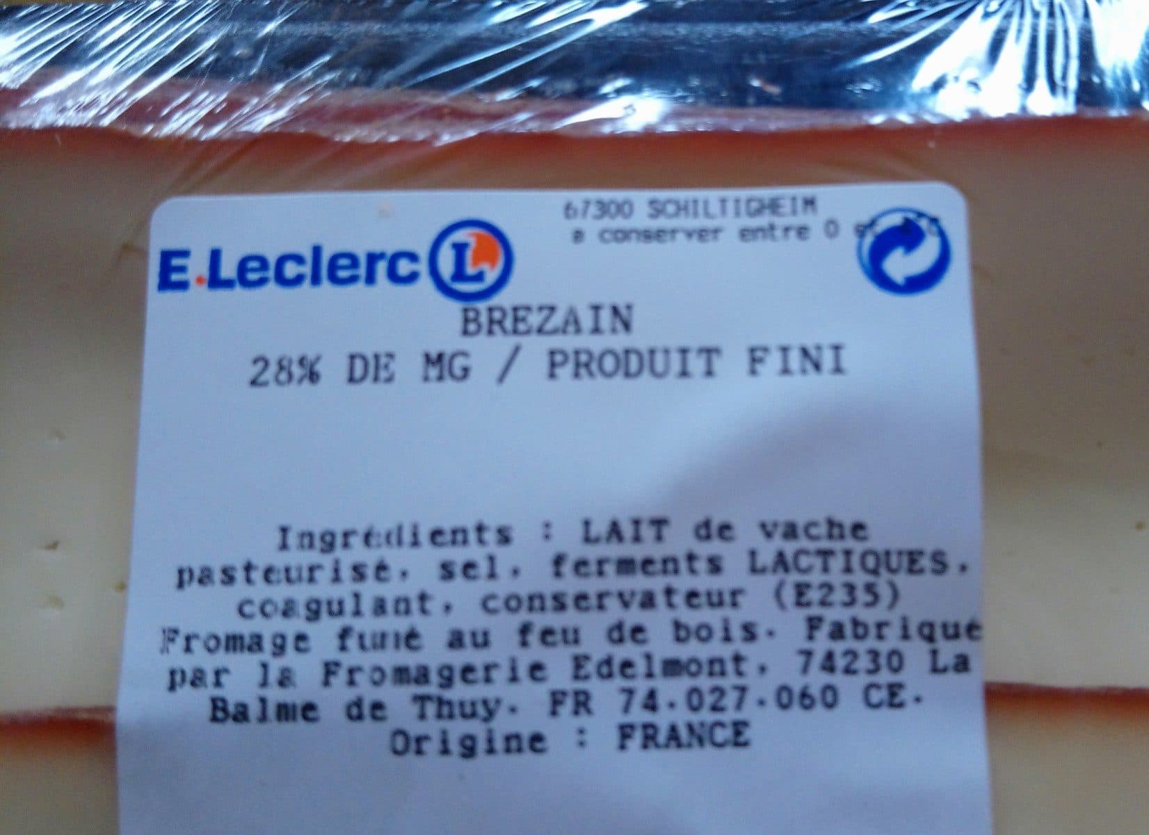 Edelmont Fromage Brezain packshot