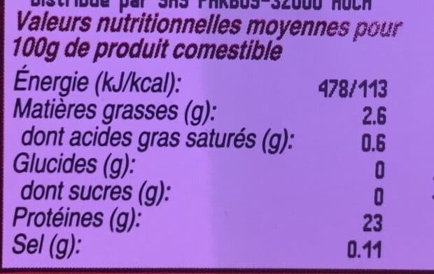 Open Food Facts Filet de poulet jaune packshot