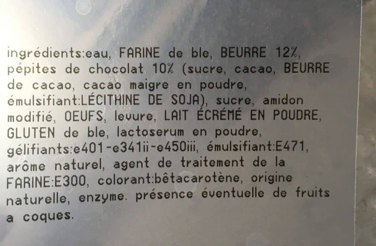 Open Food Facts Torsade au chocolat au beurre packshot