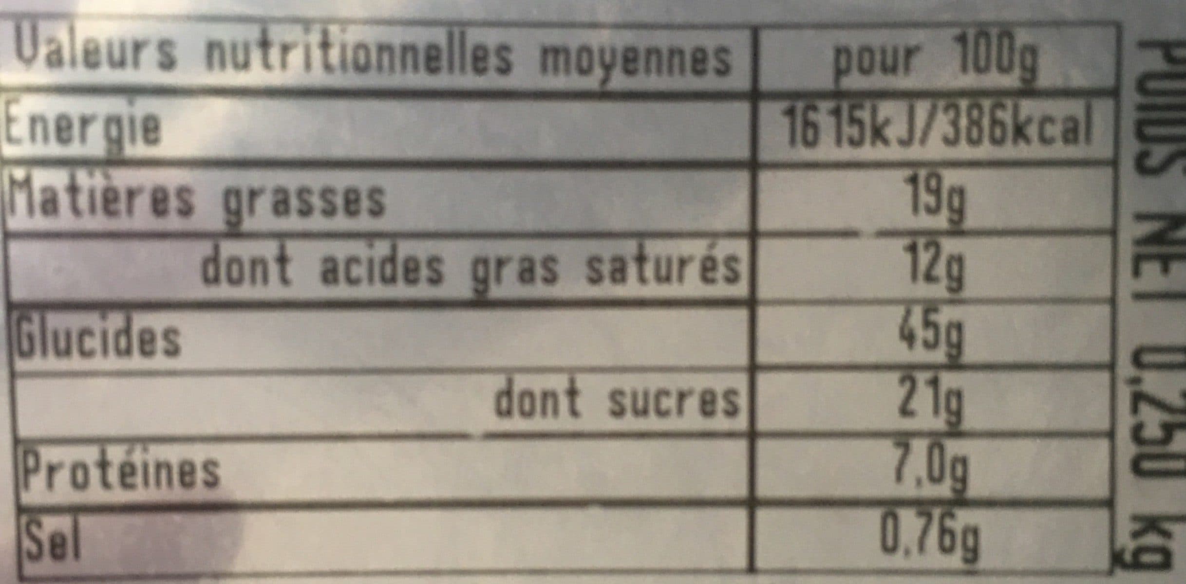 Open Food Facts Torsade au chocolat au beurre packshot