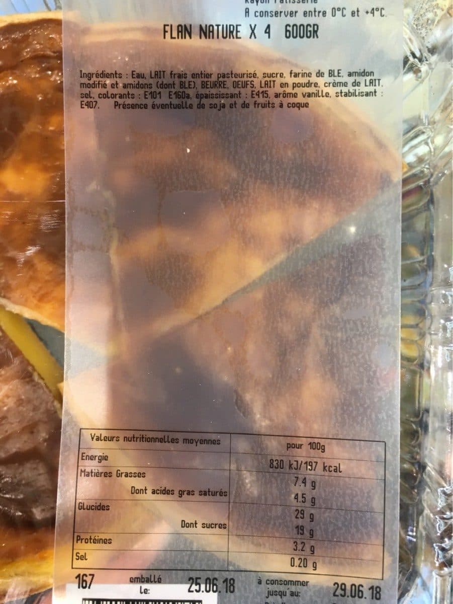 Open Food Facts Flan nature packshot