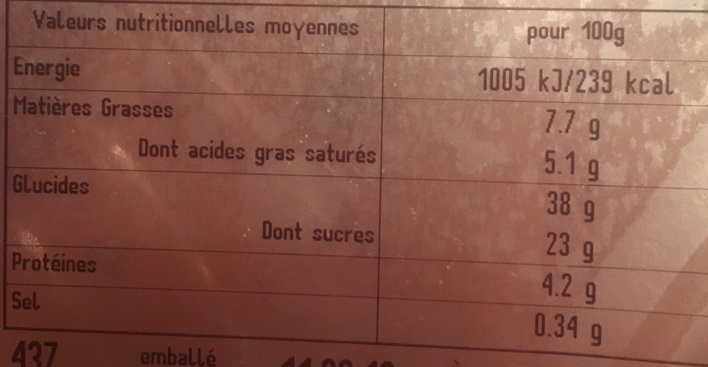 Open Food Facts Tropezienne 600g packshot
