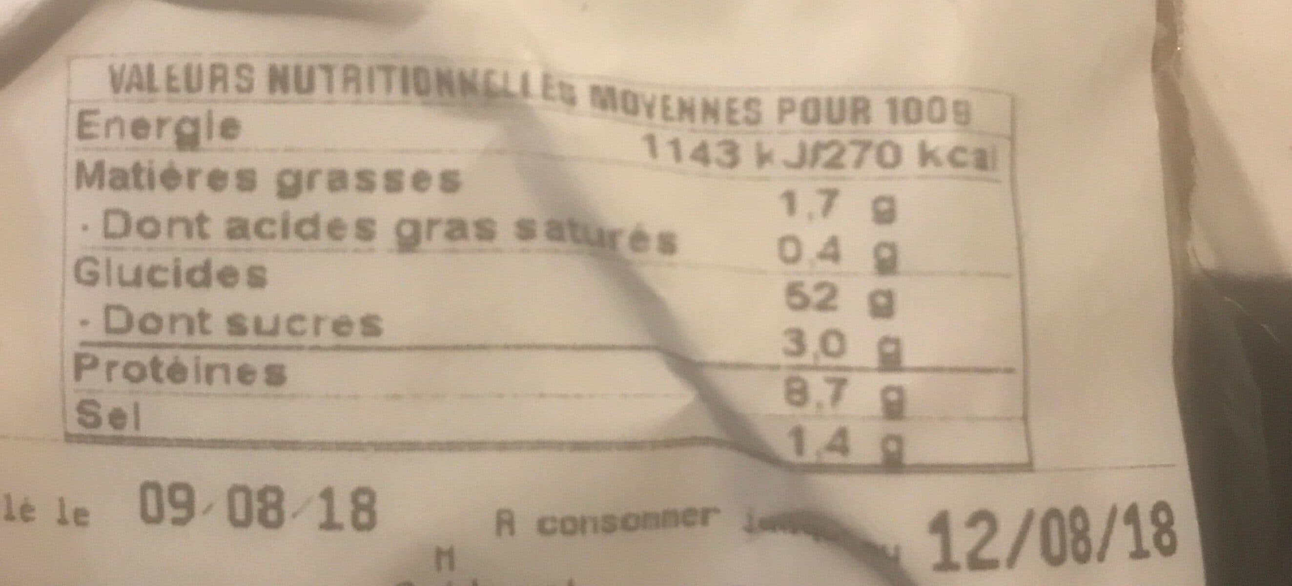 Open Food Facts Pain complet packshot