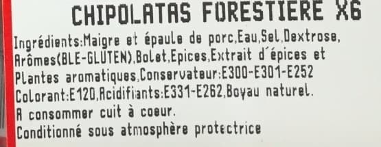 Charcuterie Carrel Chipolatas forestières packshot
