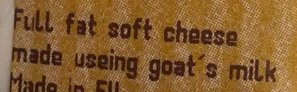 Morrisons Goat Cheese Log packshot