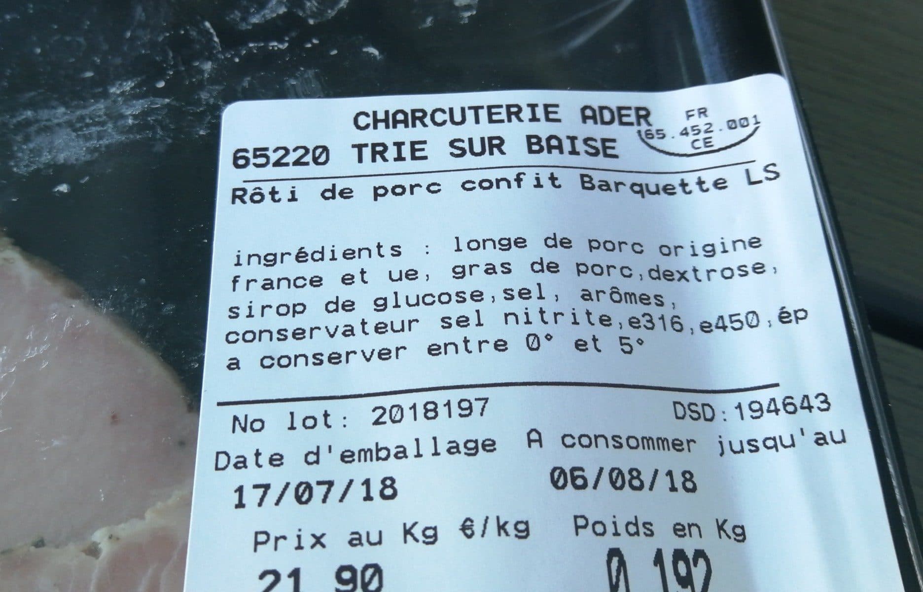Open Food Facts Rôti de porc packshot