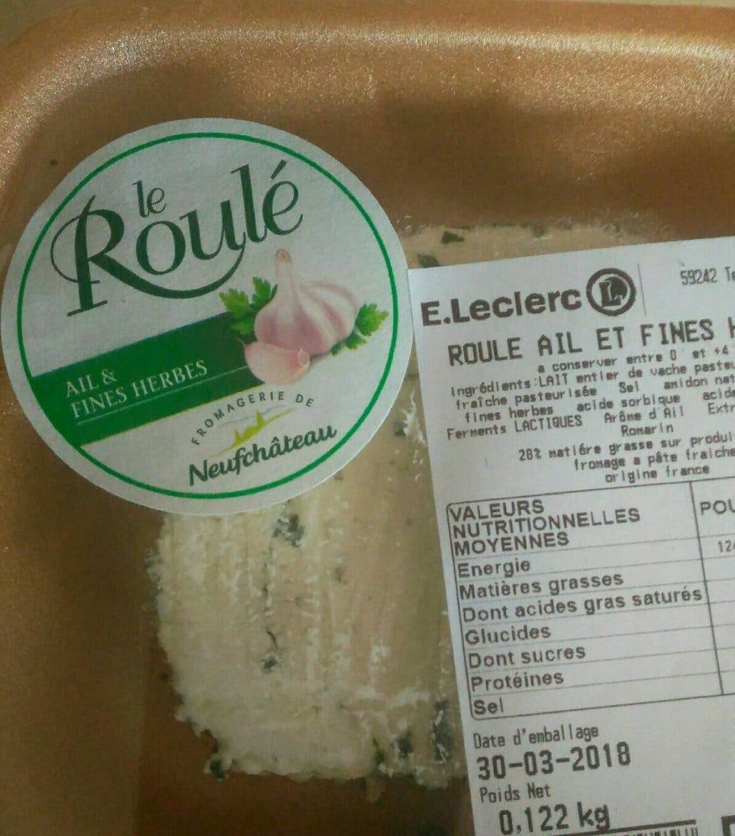 Open Food Facts Roulé ail et fines herbes packshot