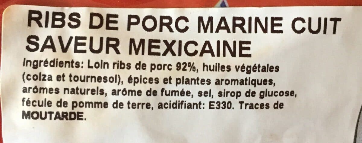 Open Food Facts Barbecue Ribs packshot