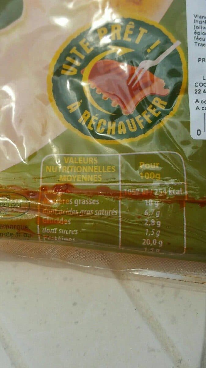 Open Food Facts Barbecue ribs a la provençale packshot