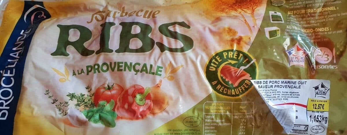 Open Food Facts RIBS à la provençale packshot