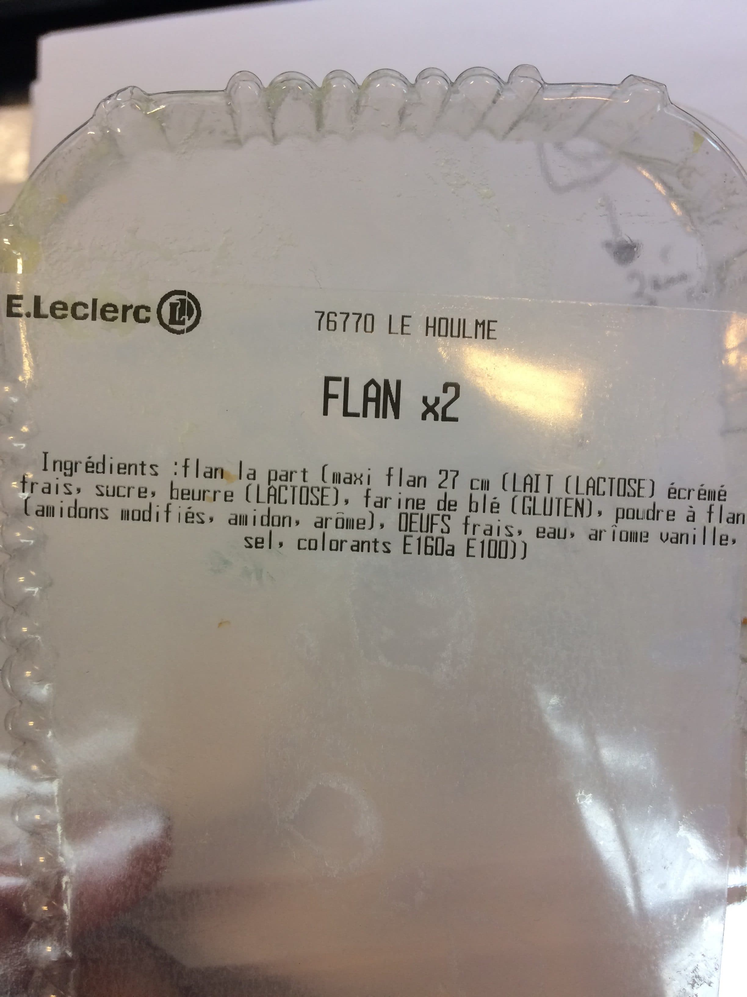 Leclerc Flan patissier packshot