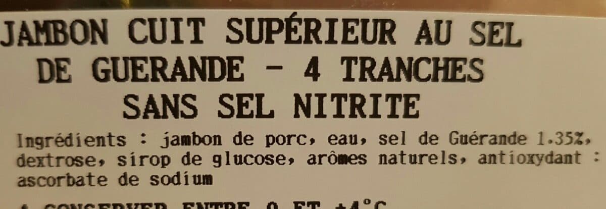 Open Food Facts L original jambon sans sel nitrite packshot