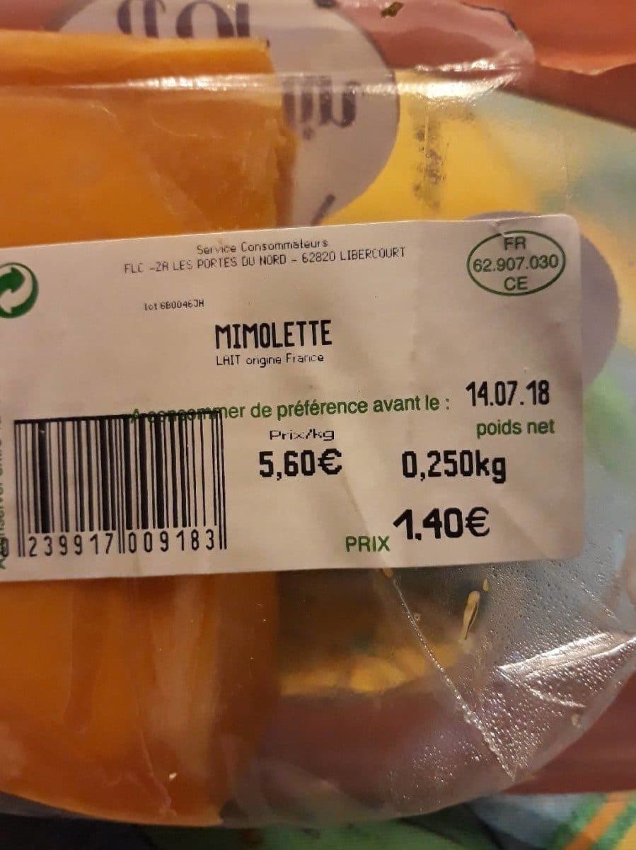 Open Food Facts Mimolette packshot