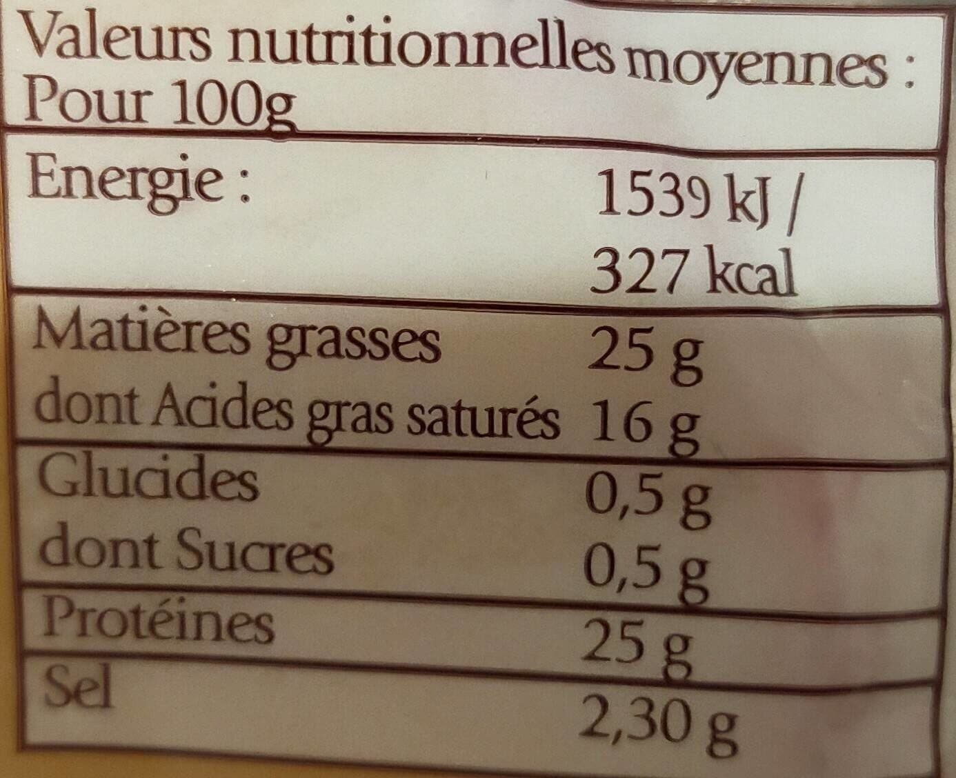 Open Food Facts Edam packshot