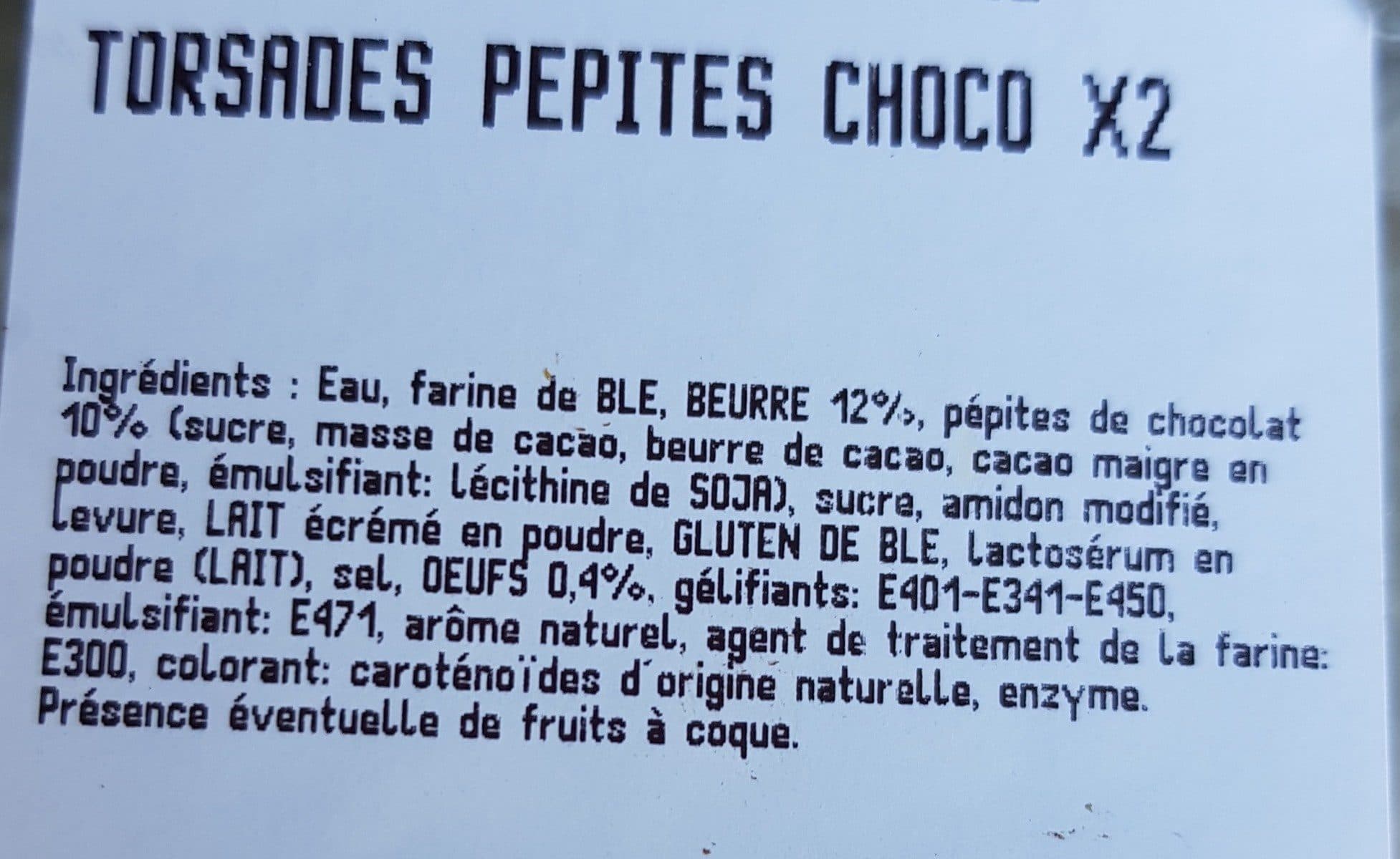 Open Food Facts Torsades pépites choco X2 packshot