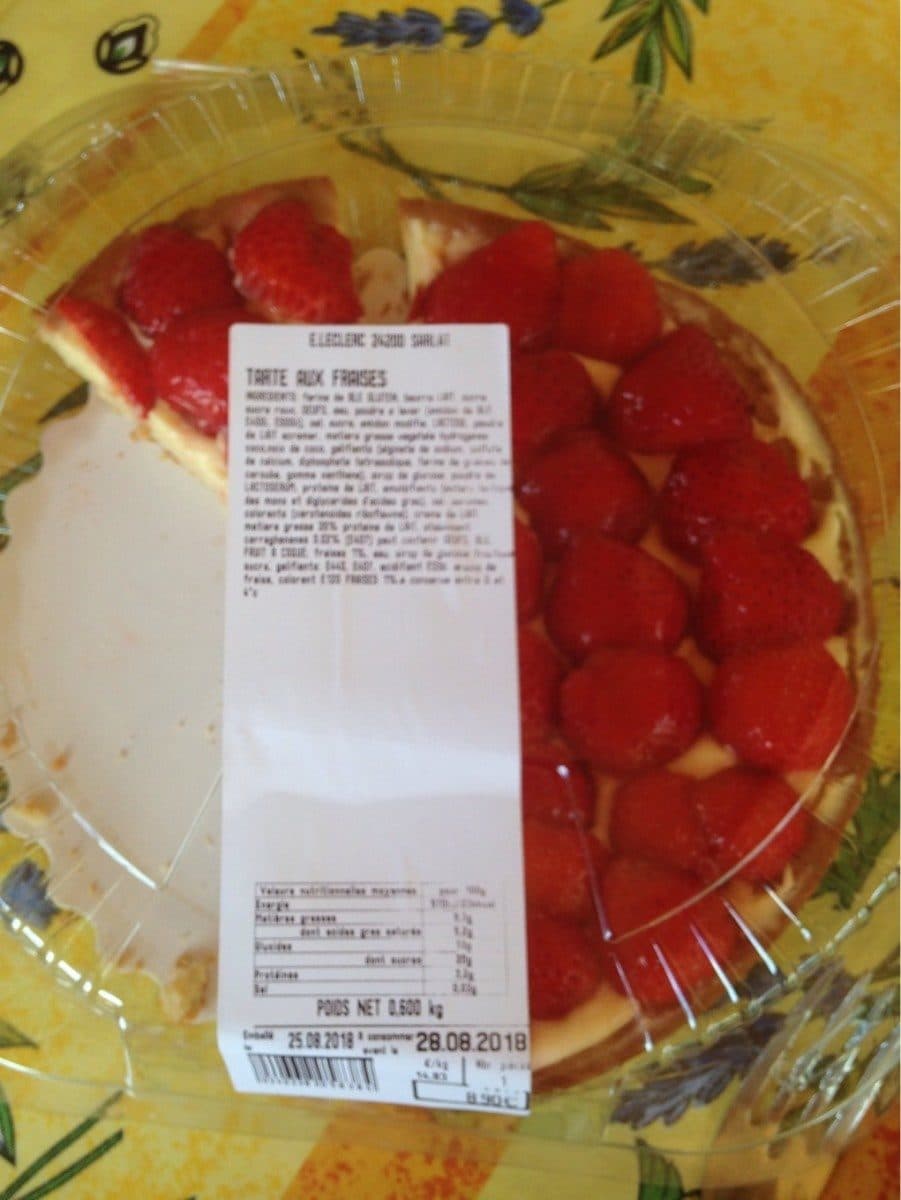 Leclerc Traiteur Tarte aux fraises packshot