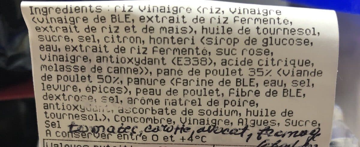 Open Food Facts Maki Poulet packshot