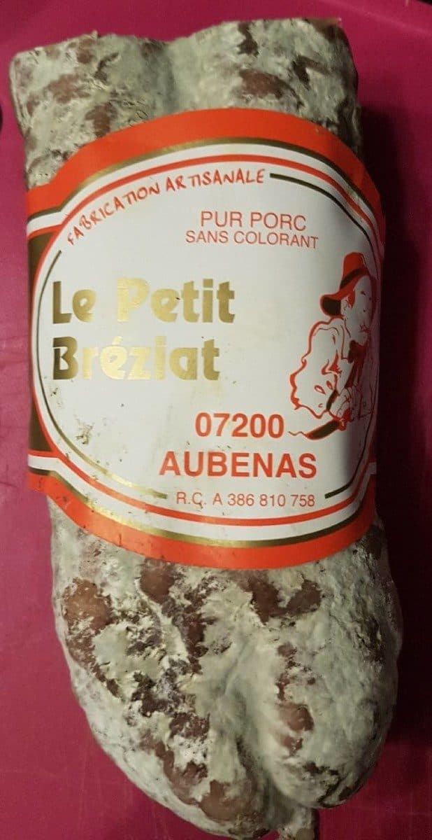 Le Petit Bréziat Saucisson pur porc packshot