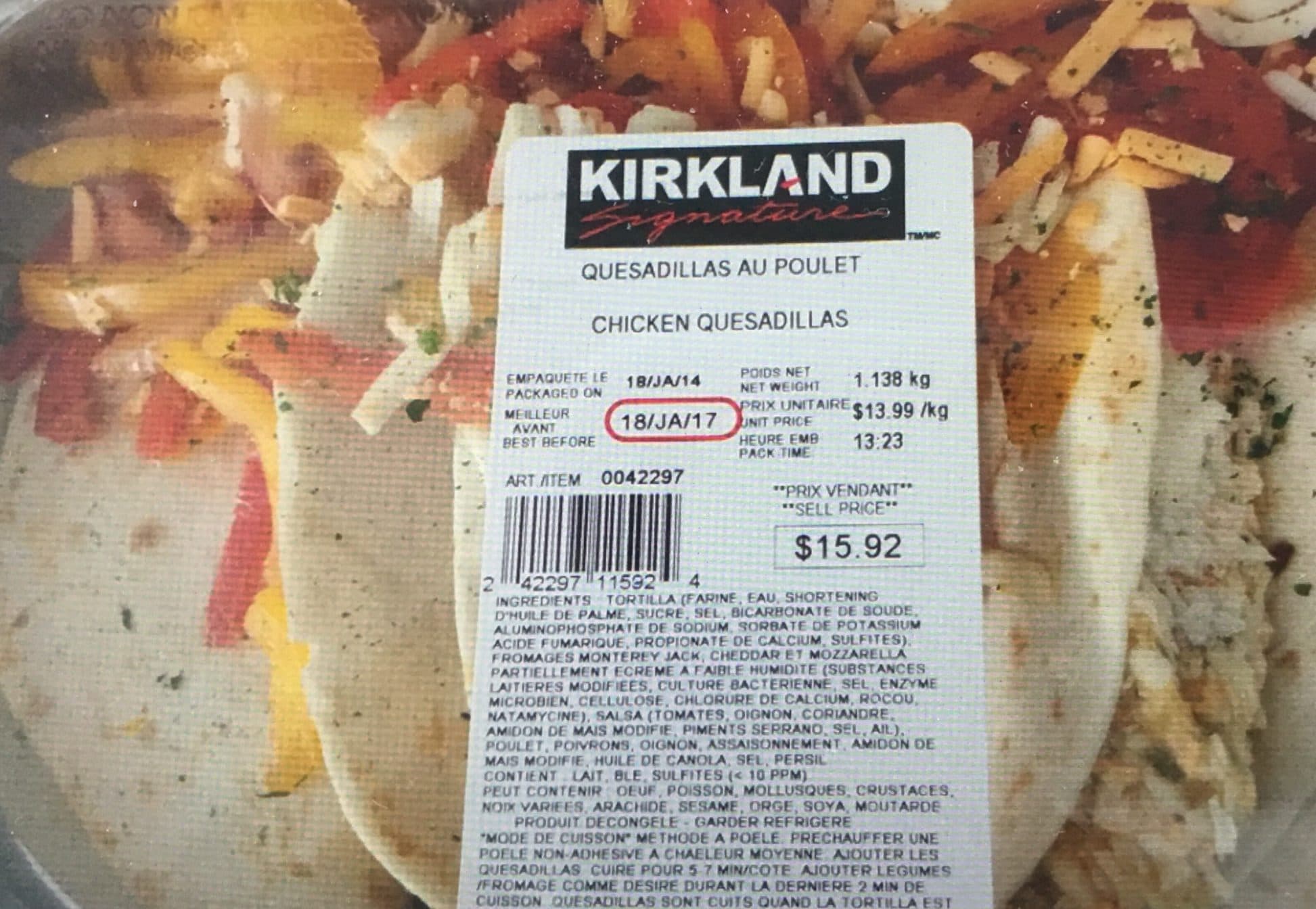 Kirkland Signature Quesadillas au poulet packshot