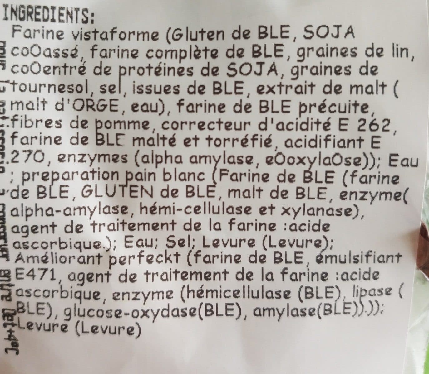 Open Food Facts Pain vistaform packshot
