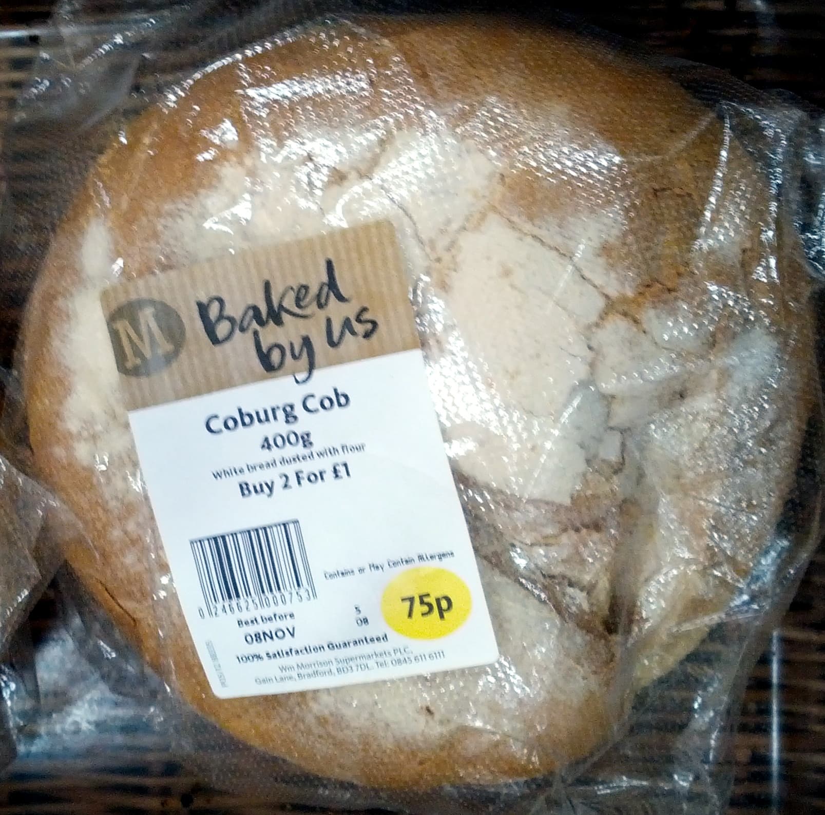 Morrisons Coburg Cob 400g packshot
