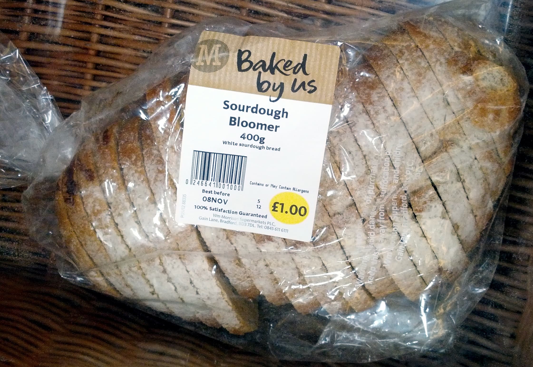 Morrisons Sourdough Bloomer 400g packshot