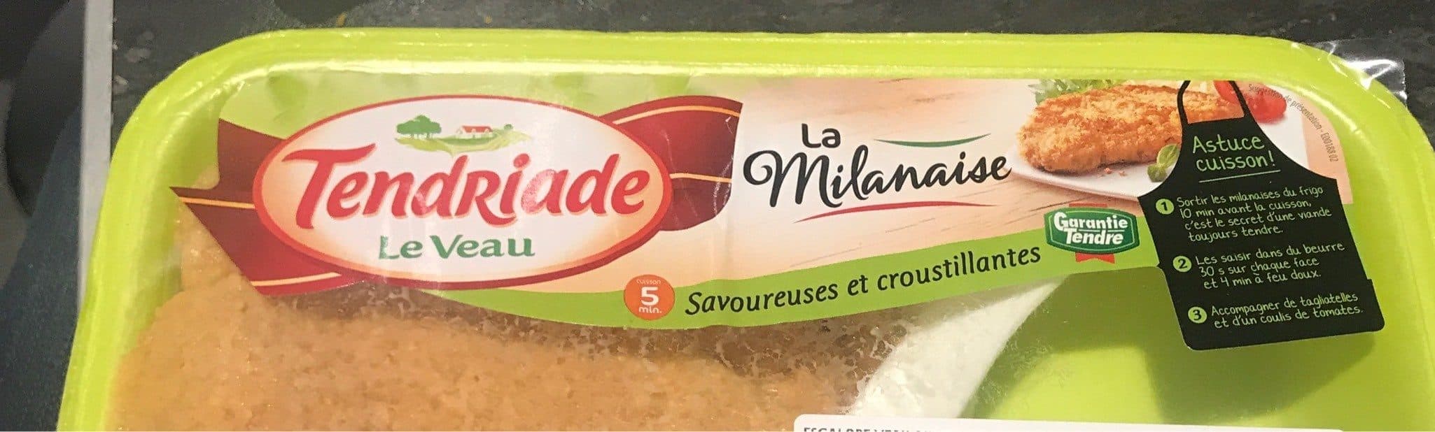Tendriade Escalope de veau milanaise packshot