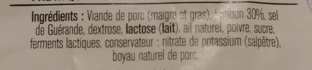 Open Food Facts Saucisse loraine packshot