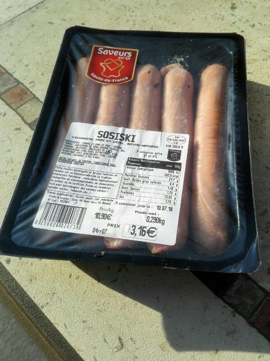 Open Food Facts Sosiski packshot