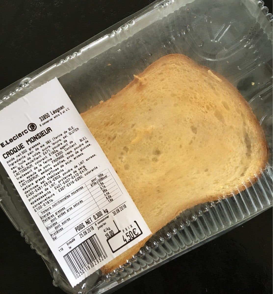 Open Food Facts Croque Monsieur packshot