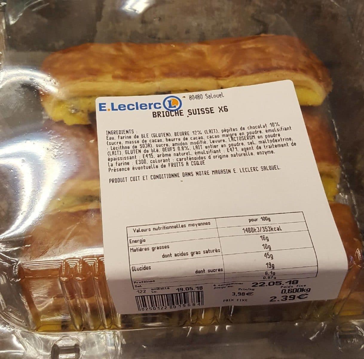 Open Food Facts Brioche suisse packshot