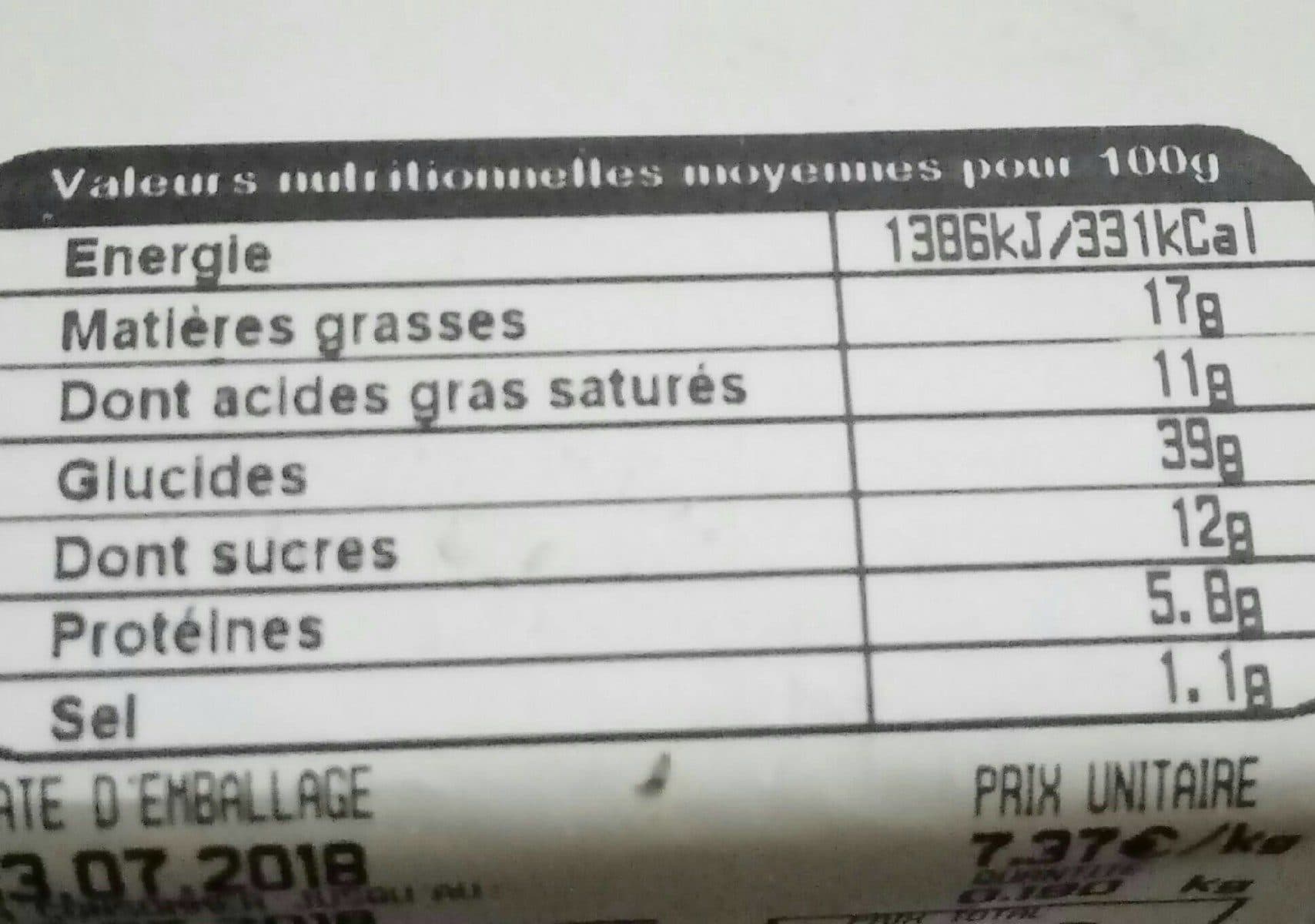 Open Food Facts Pattes d'ours packshot