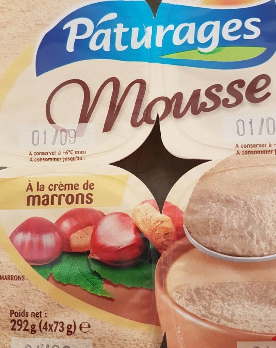 Pâturages Mousse crème de marrons packshot