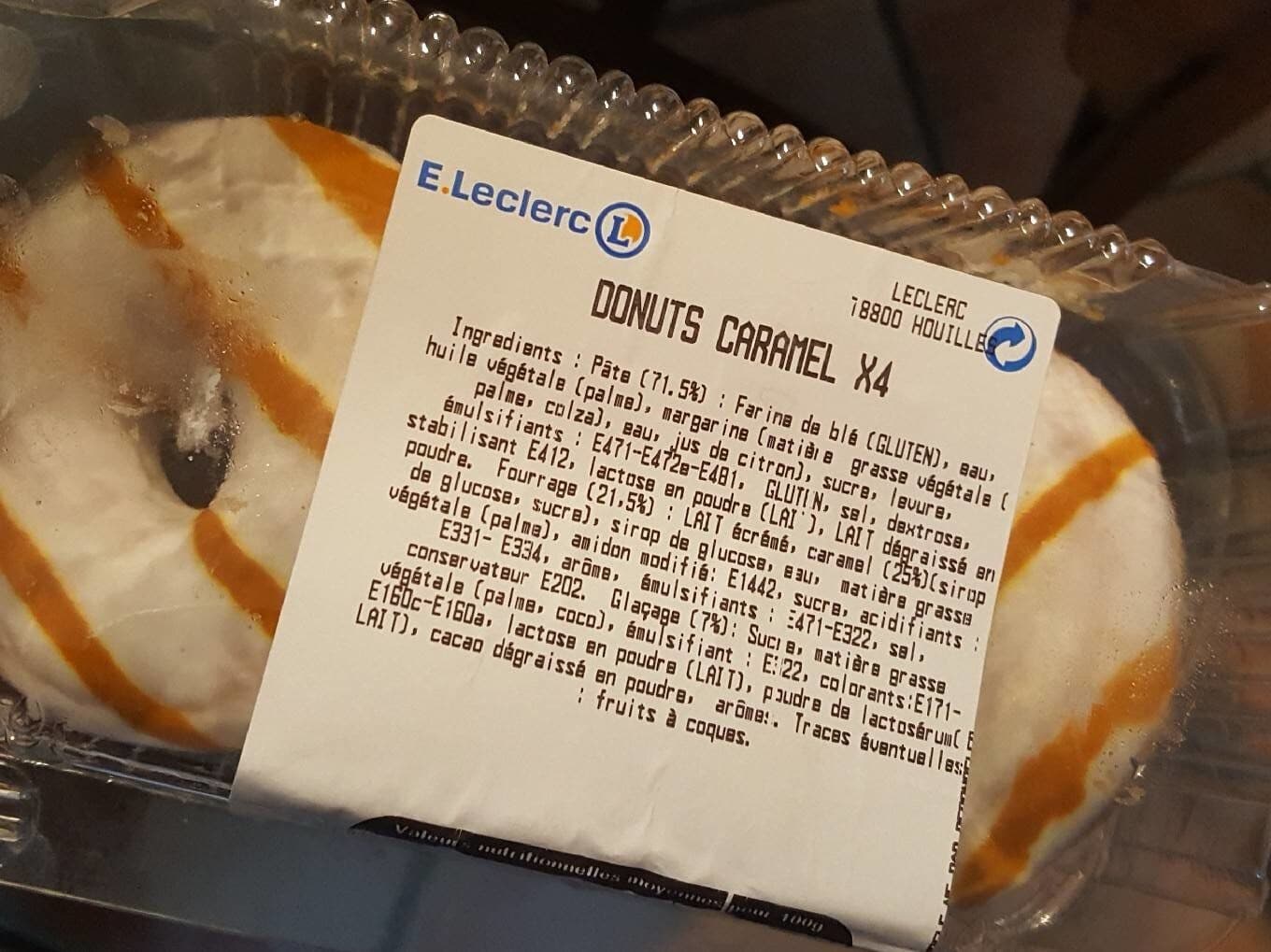 E.leclerc Donut caramel packshot
