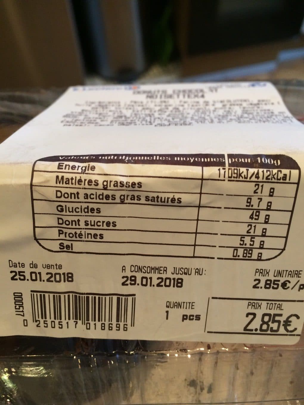 Leclerc Donuts chocolat noisette x4 packshot