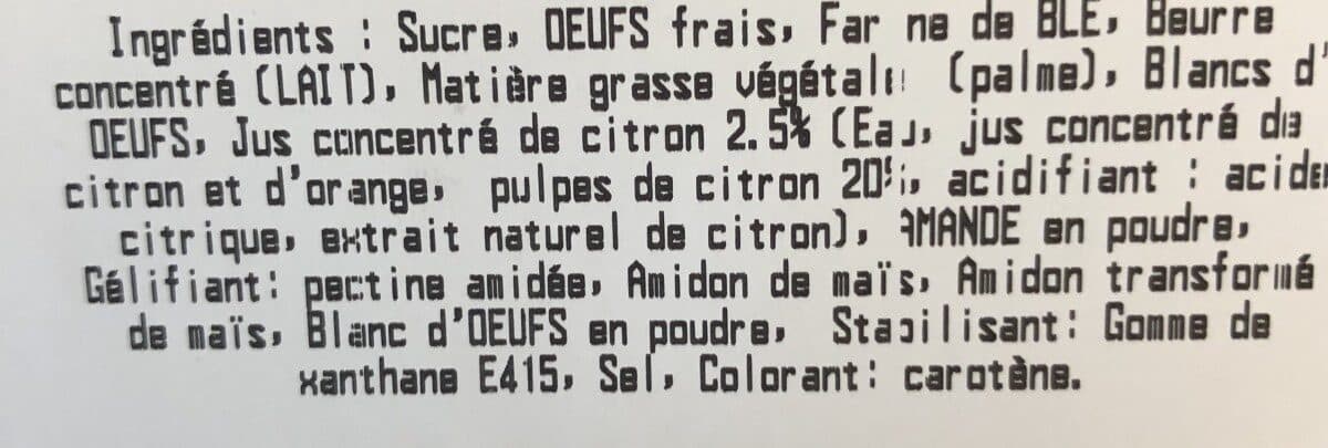 Open Food Facts Tartelettes citron packshot