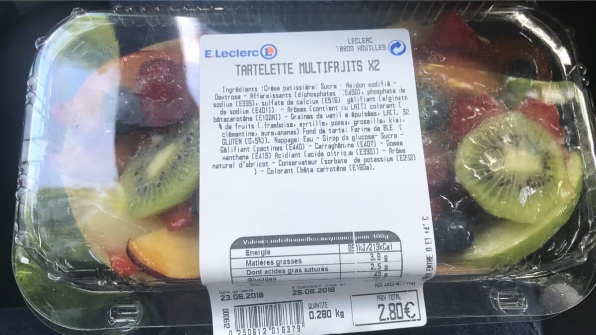 Open Food Facts Tartelette multifruits x2 packshot